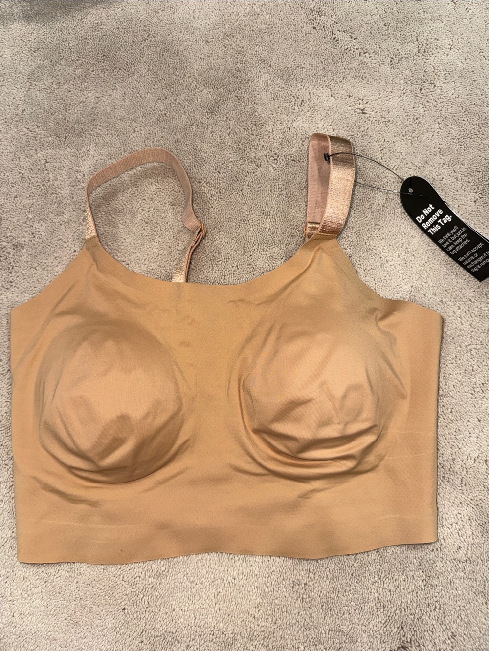 Small DD Seamless Nude Comfort Bra Top - Soft Support